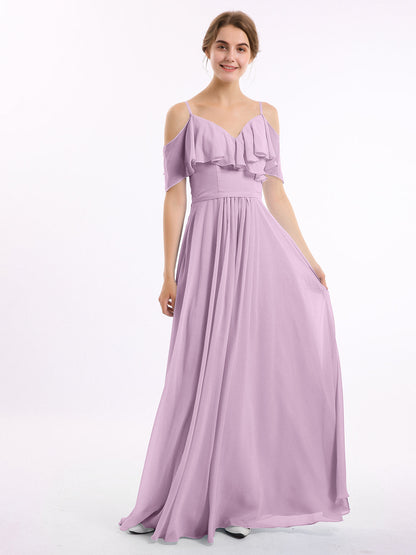 Margot Chiffon Off-Shoulder Dress