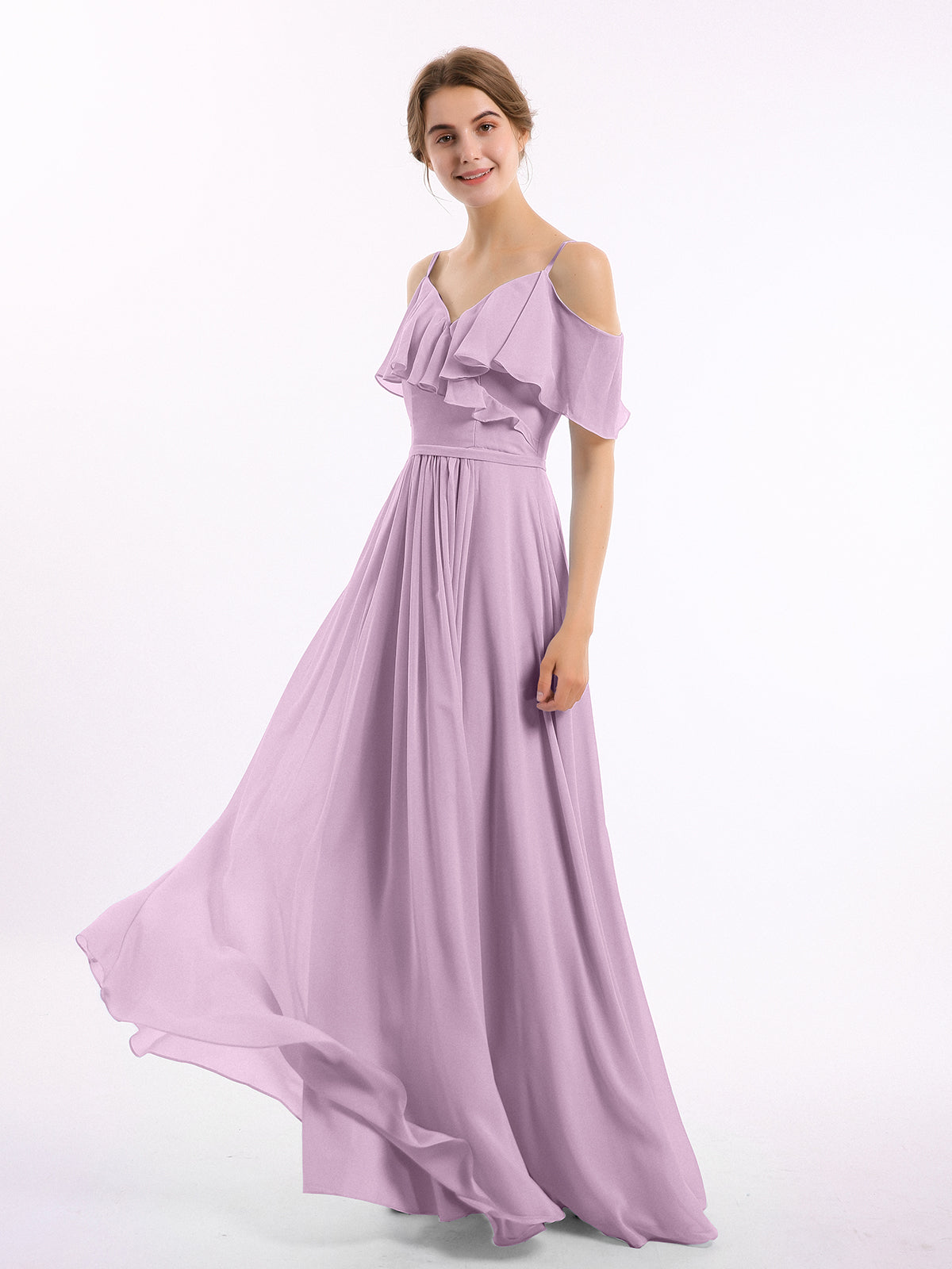 Margot Chiffon Off-Shoulder Dress