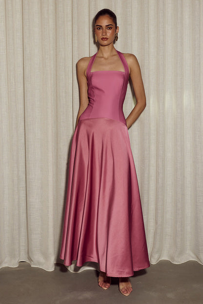 Odina Palm Maxi Dress