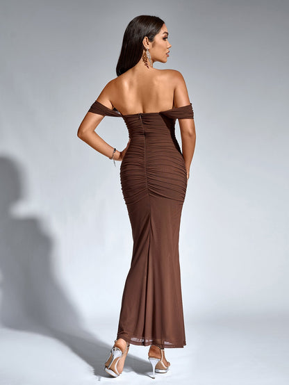 SOPHIA OFF-SHOULDER MAXI DRESS