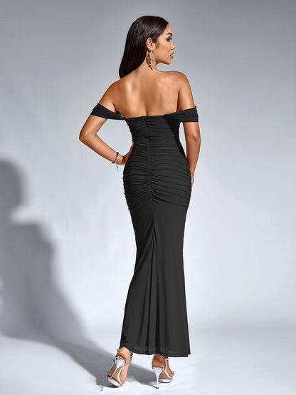 SOPHIA OFF-SHOULDER MAXI DRESS