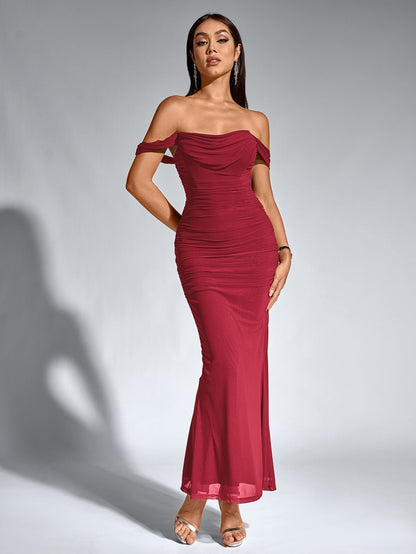 SOPHIA OFF-SHOULDER MAXI DRESS
