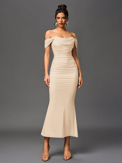 SOPHIA OFF-SHOULDER MAXI DRESS