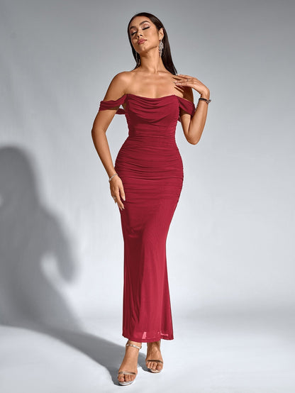 SOPHIA OFF-SHOULDER MAXI DRESS