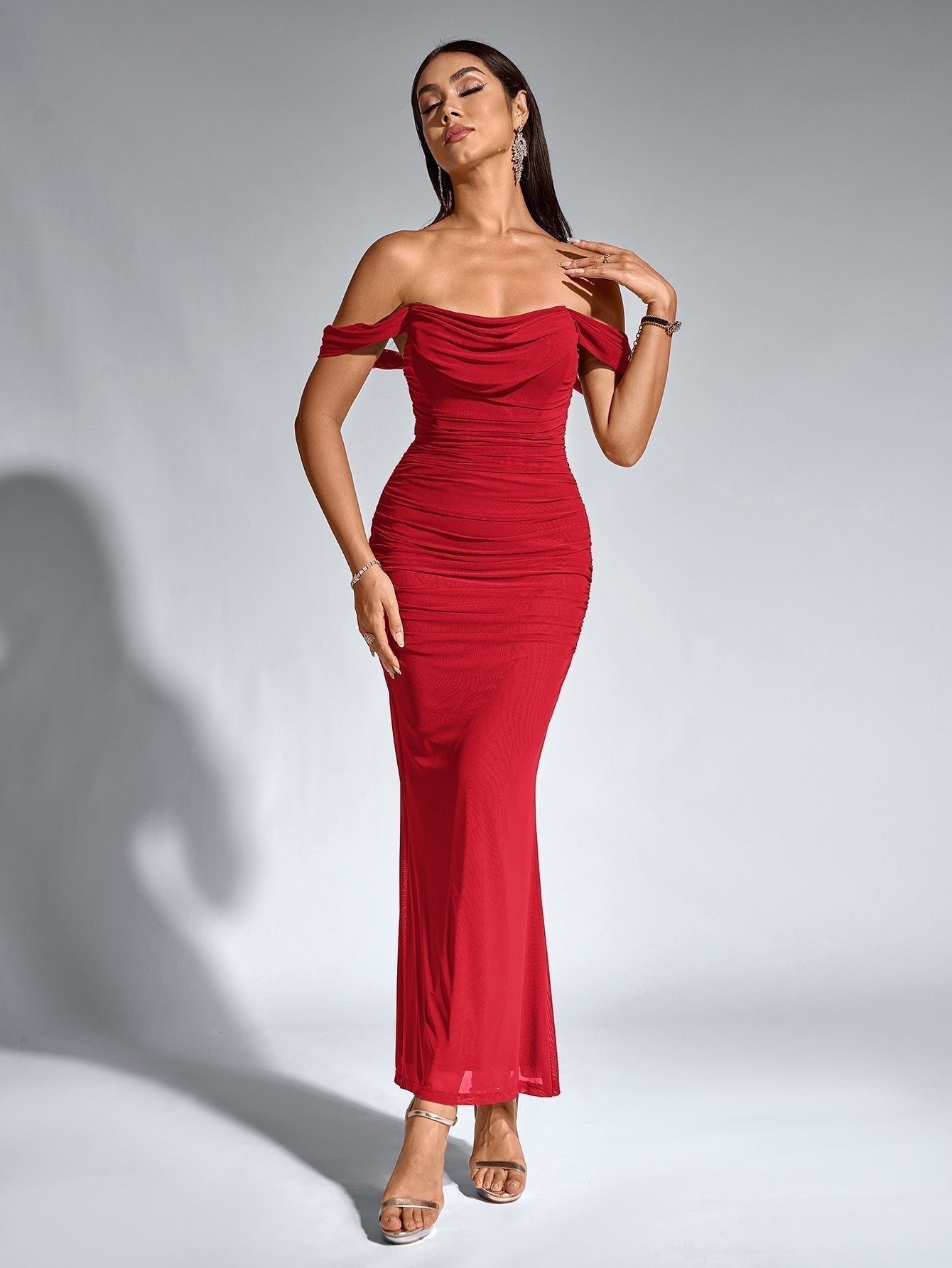 SOPHIA OFF-SHOULDER MAXI DRESS