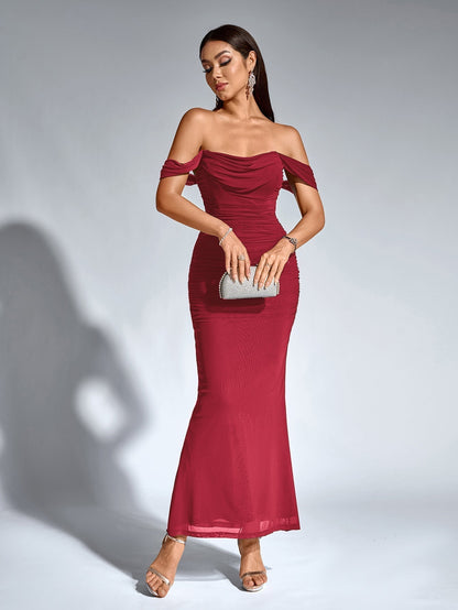 SOPHIA OFF-SHOULDER MAXI DRESS