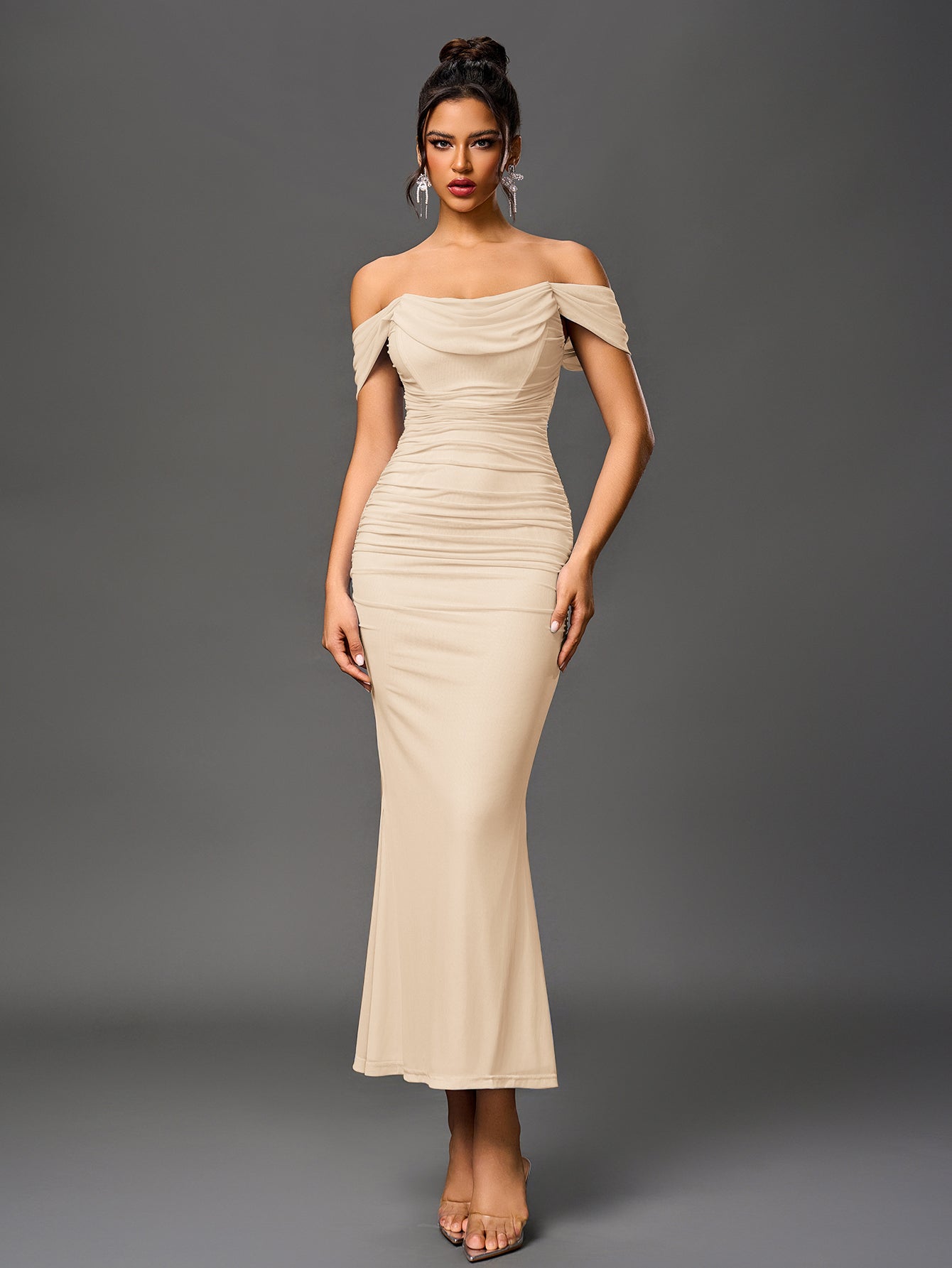 SOPHIA OFF-SHOULDER MAXI DRESS