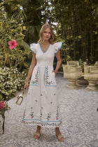Soleil Tiered Floral Midi Dress