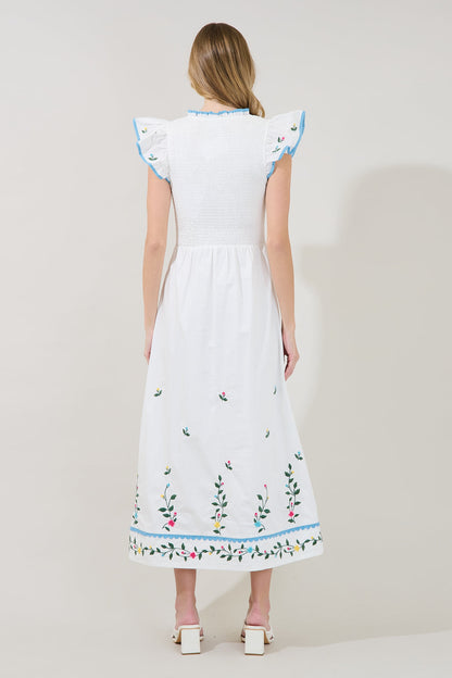 Soleil Tiered Floral Midi Dress