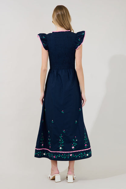 Soleil Tiered Floral Midi Dress