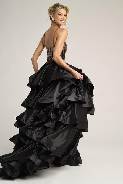 Portia Black & Gold Ballgown Dress