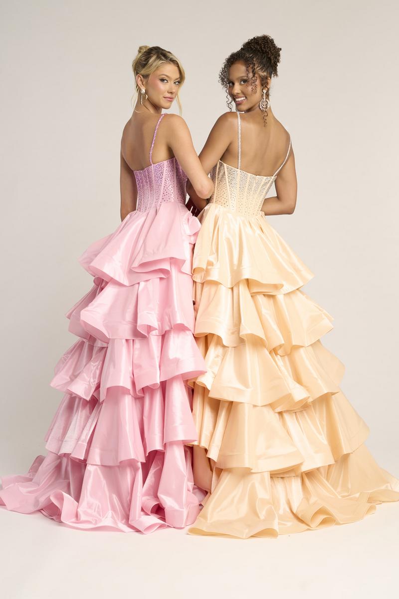 Portia Black & Gold Ballgown Dress