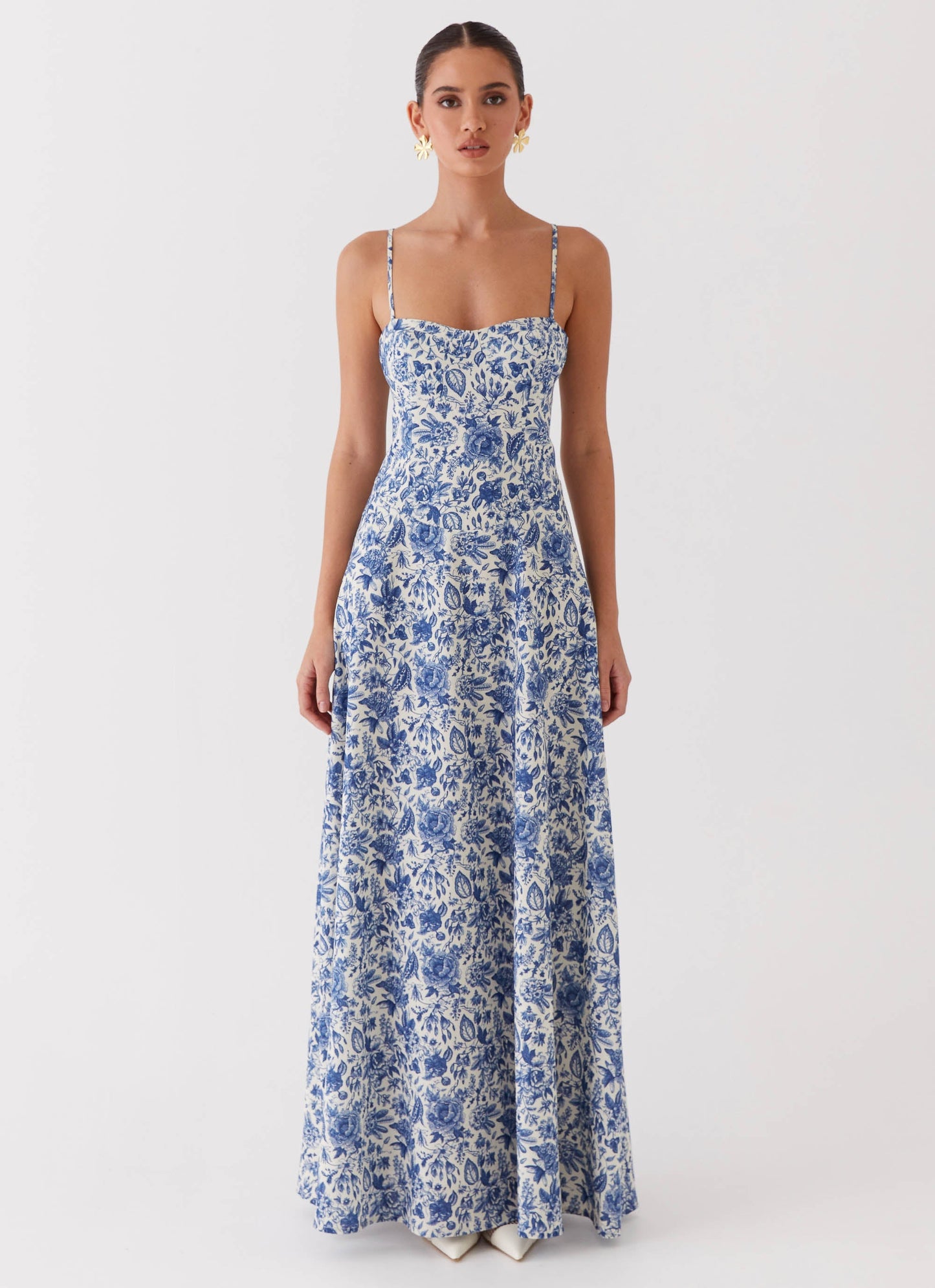Angelina Linen Maxi Dress