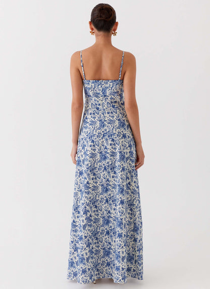 Angelina Linen Maxi Dress