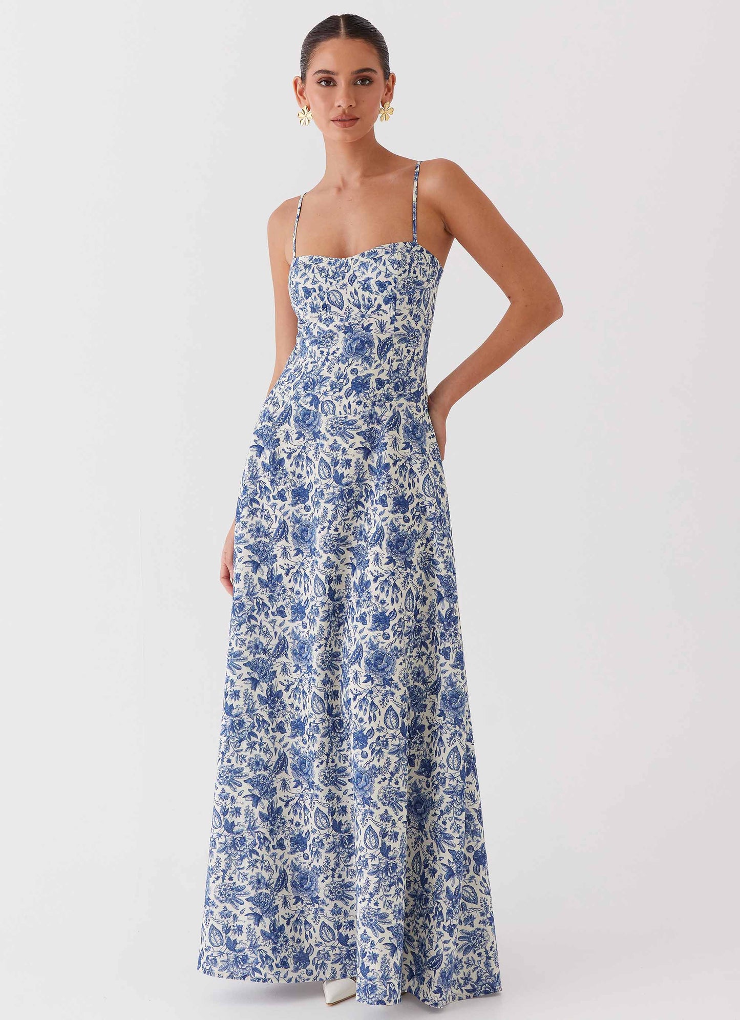 Angelina Linen Maxi Dress