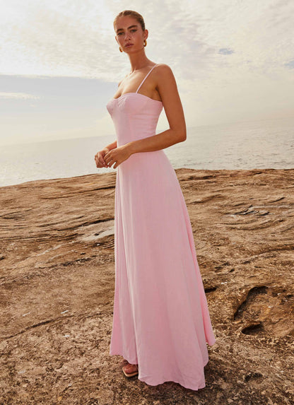 Angelina Linen Maxi Dress