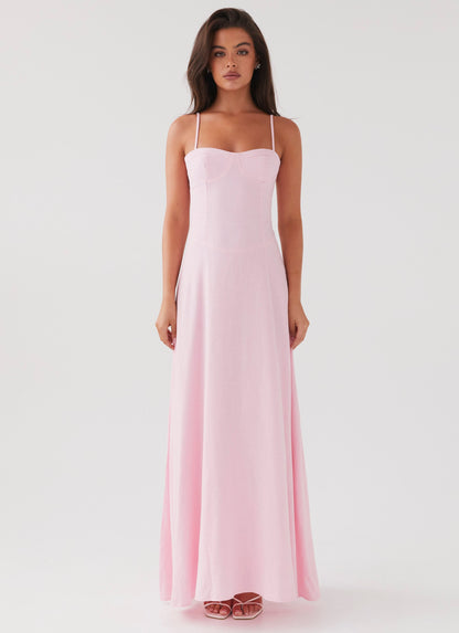 Angelina Linen Maxi Dress