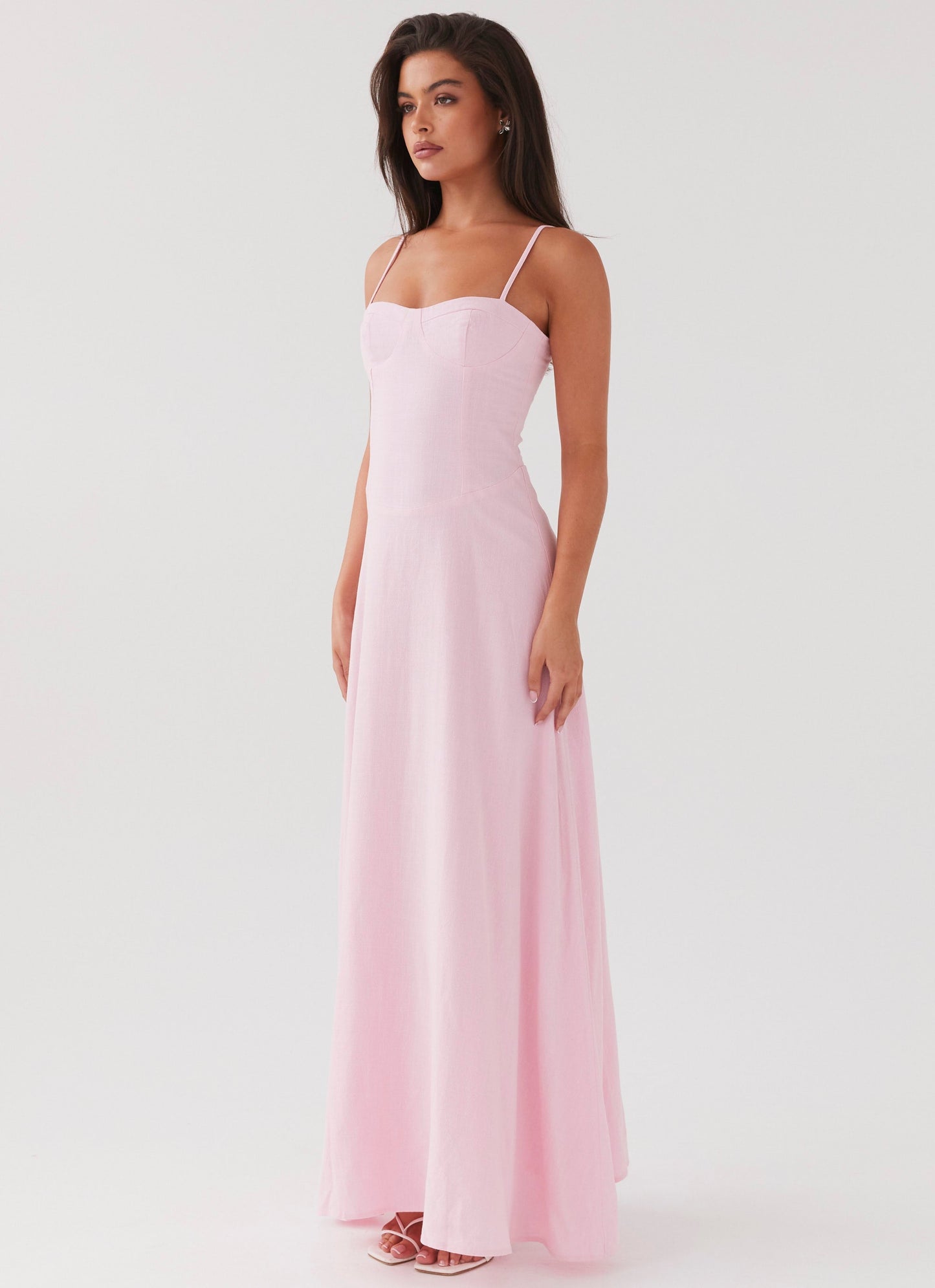 Angelina Linen Maxi Dress