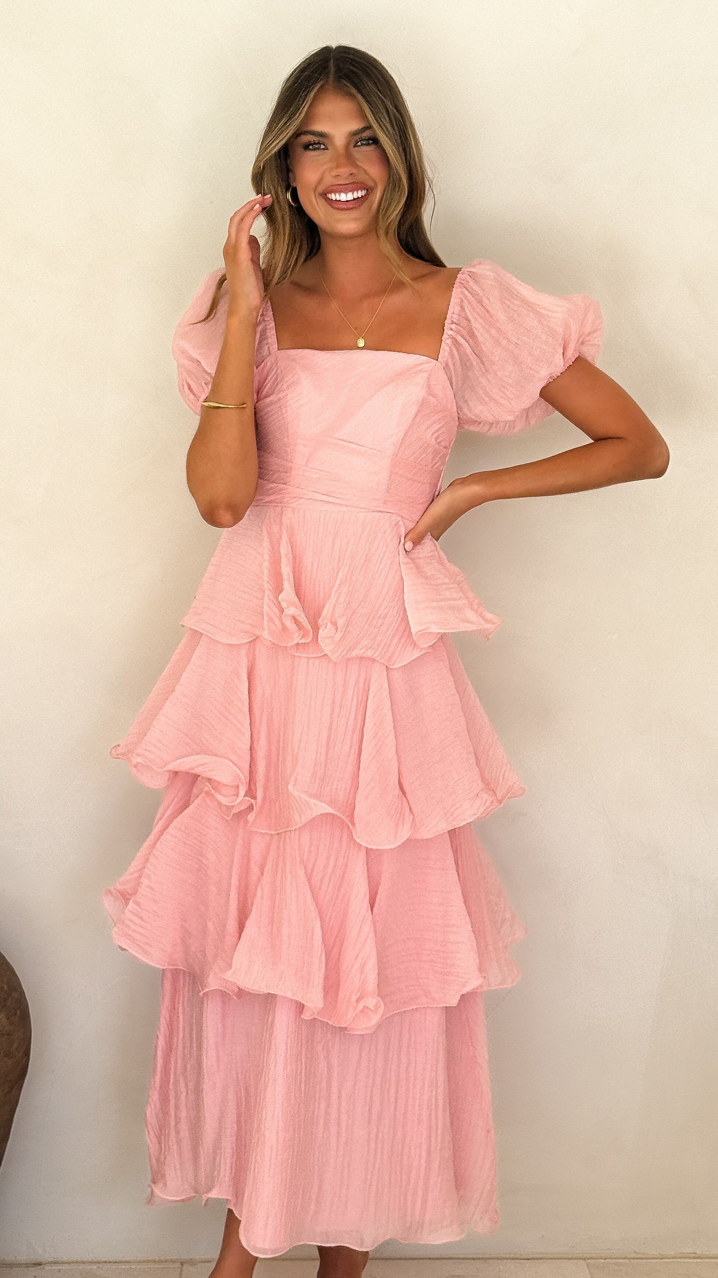 Lanelle Pink Maxi Dress