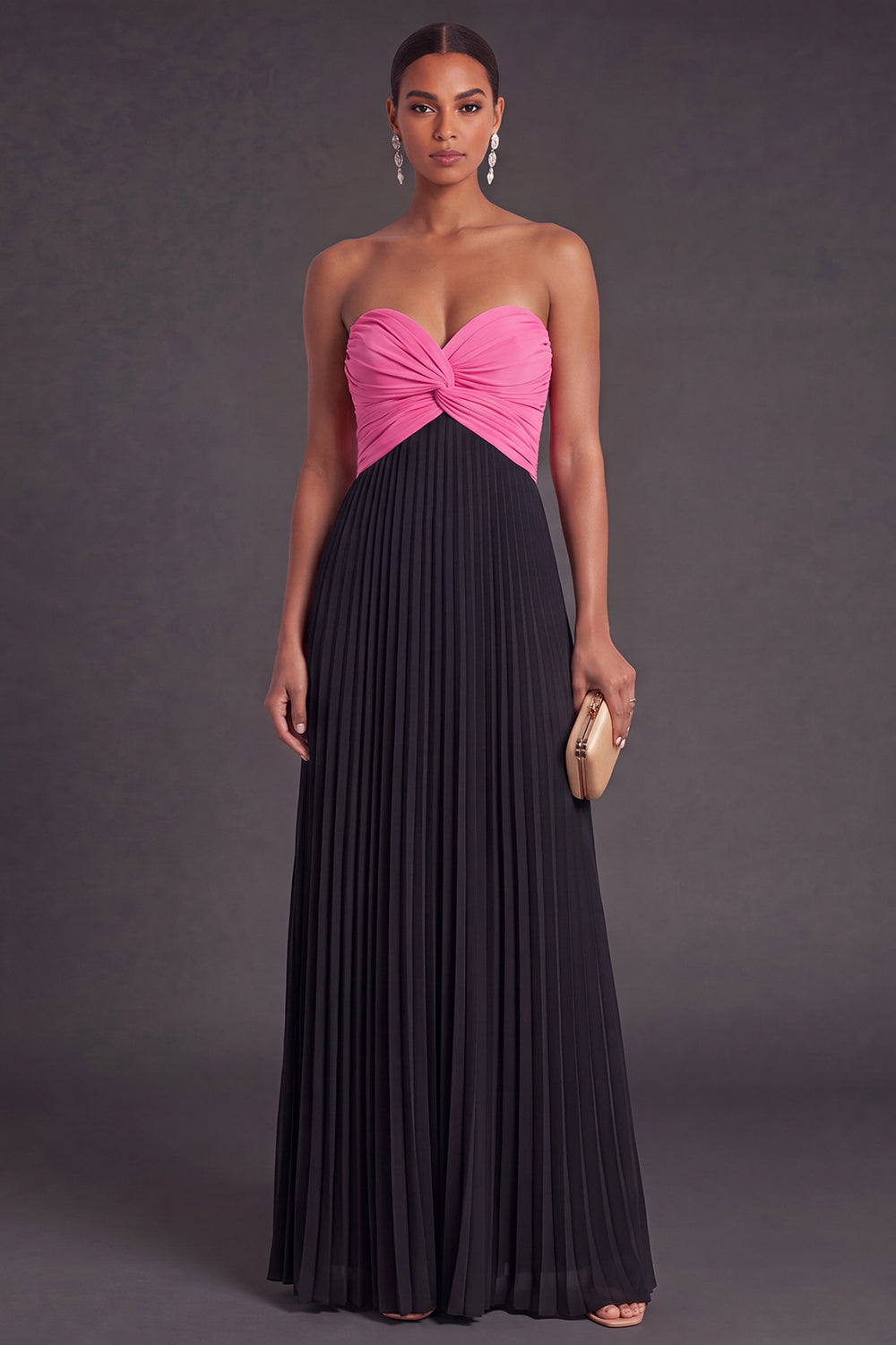 Valentina Pleated Sweetheart Formal Dress