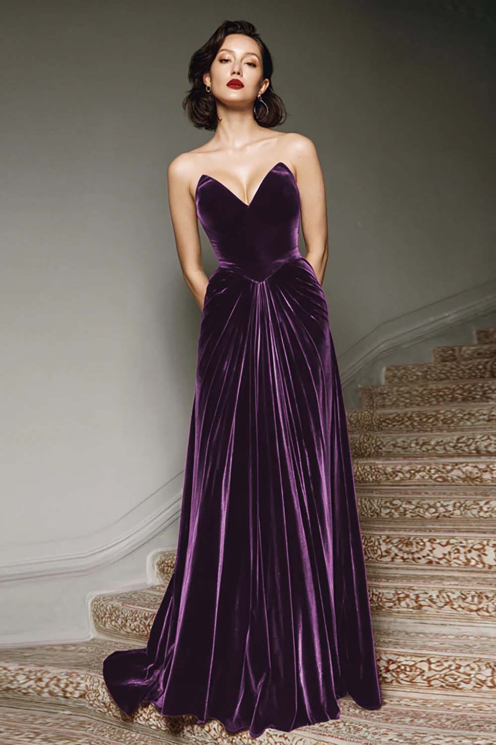 Margot Velvet A-Line Dress