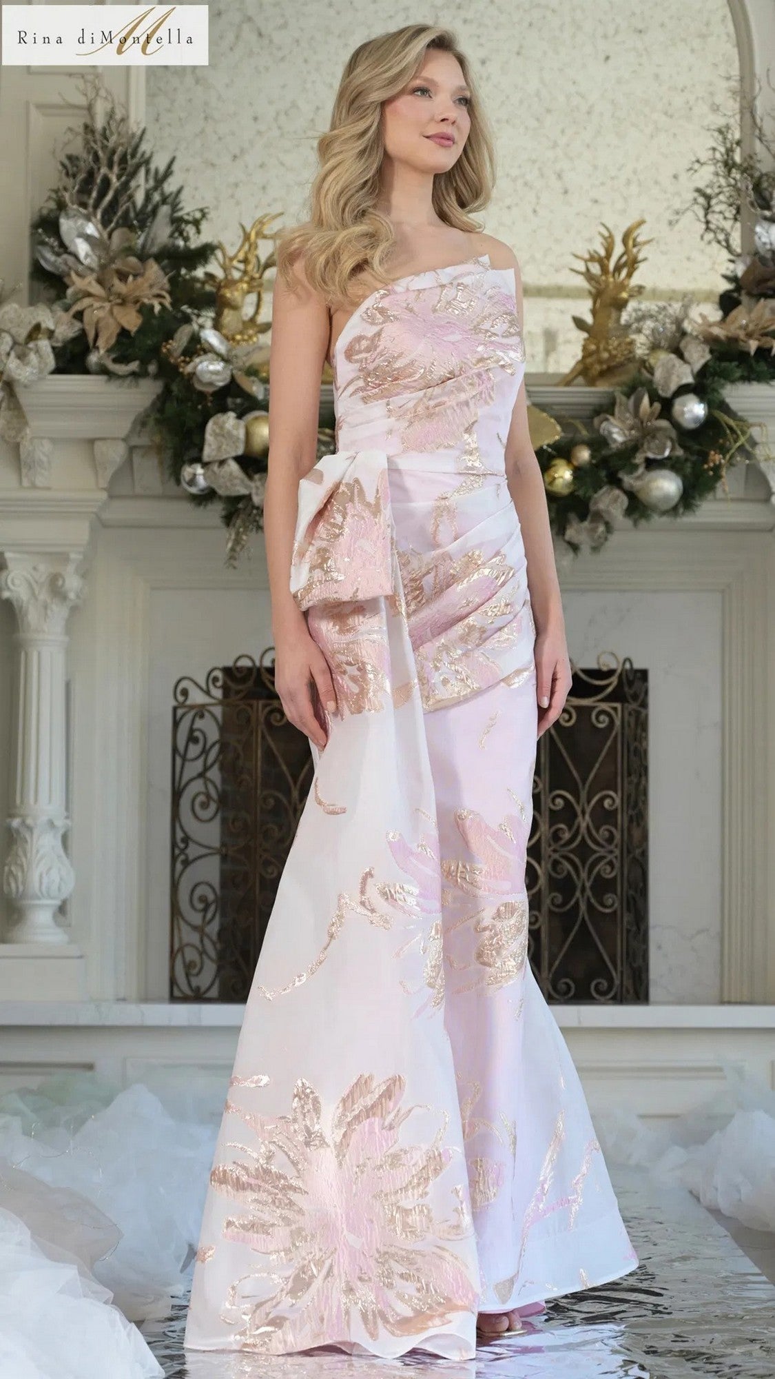 Rina Multi-Sequin Formal Gown