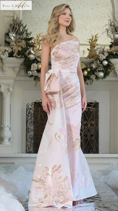 Rina Multi-Sequin Formal Gown