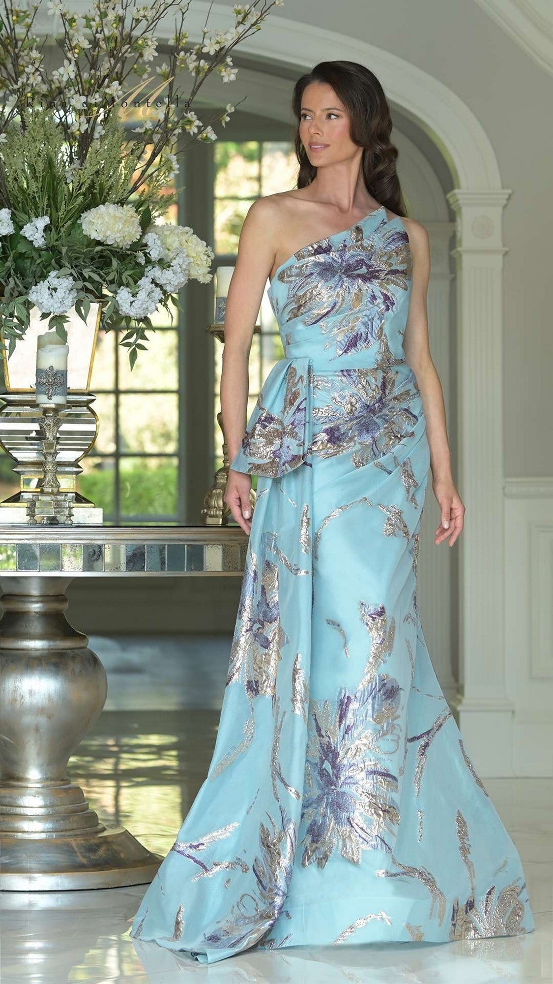 Rina Multi-Sequin Formal Gown