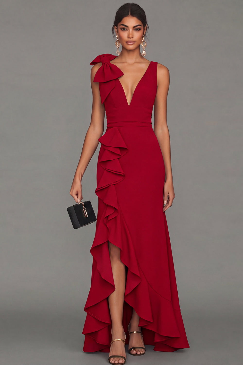 Valentina Ruffle Formal Gown