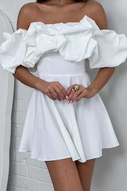 Kailynn Off-Shoulder A-Line Mini Dress