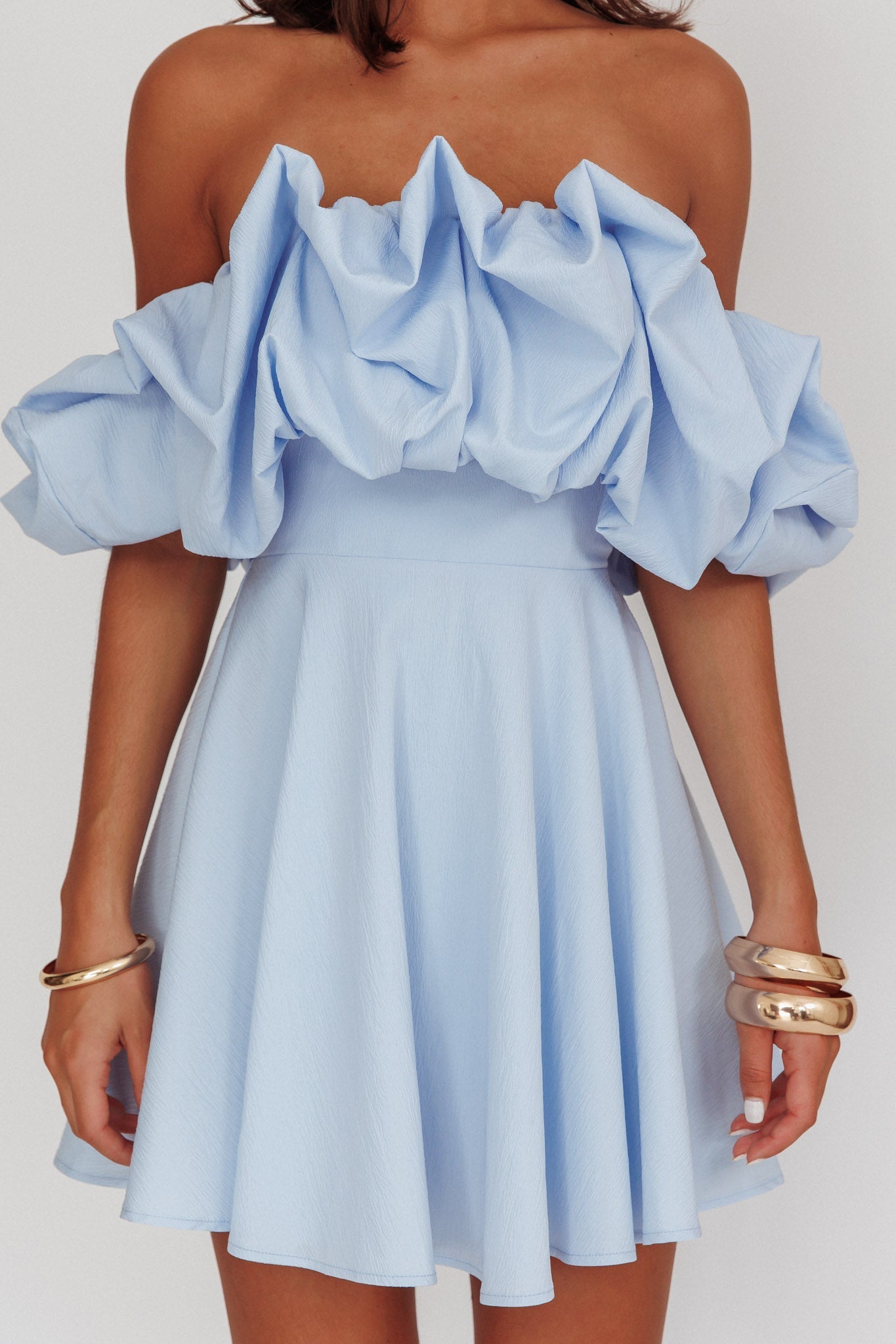 Kailynn Off-Shoulder A-Line Mini Dress