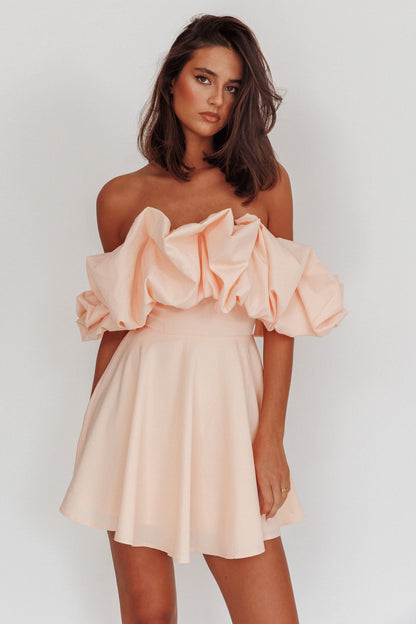 Kailynn Off-Shoulder A-Line Mini Dress