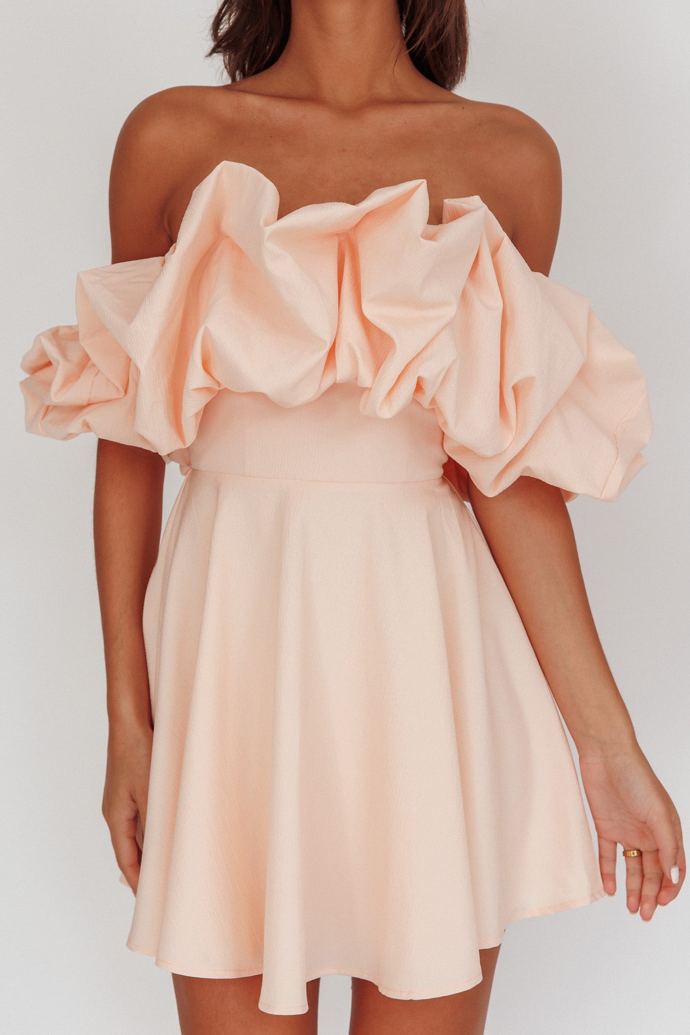 Kailynn Off-Shoulder A-Line Mini Dress