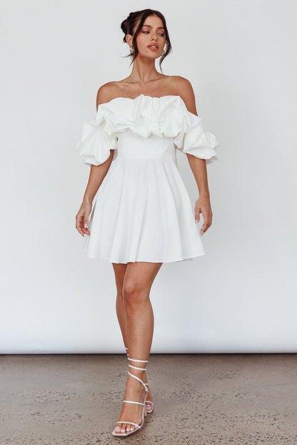 Kailynn Off-Shoulder A-Line Mini Dress