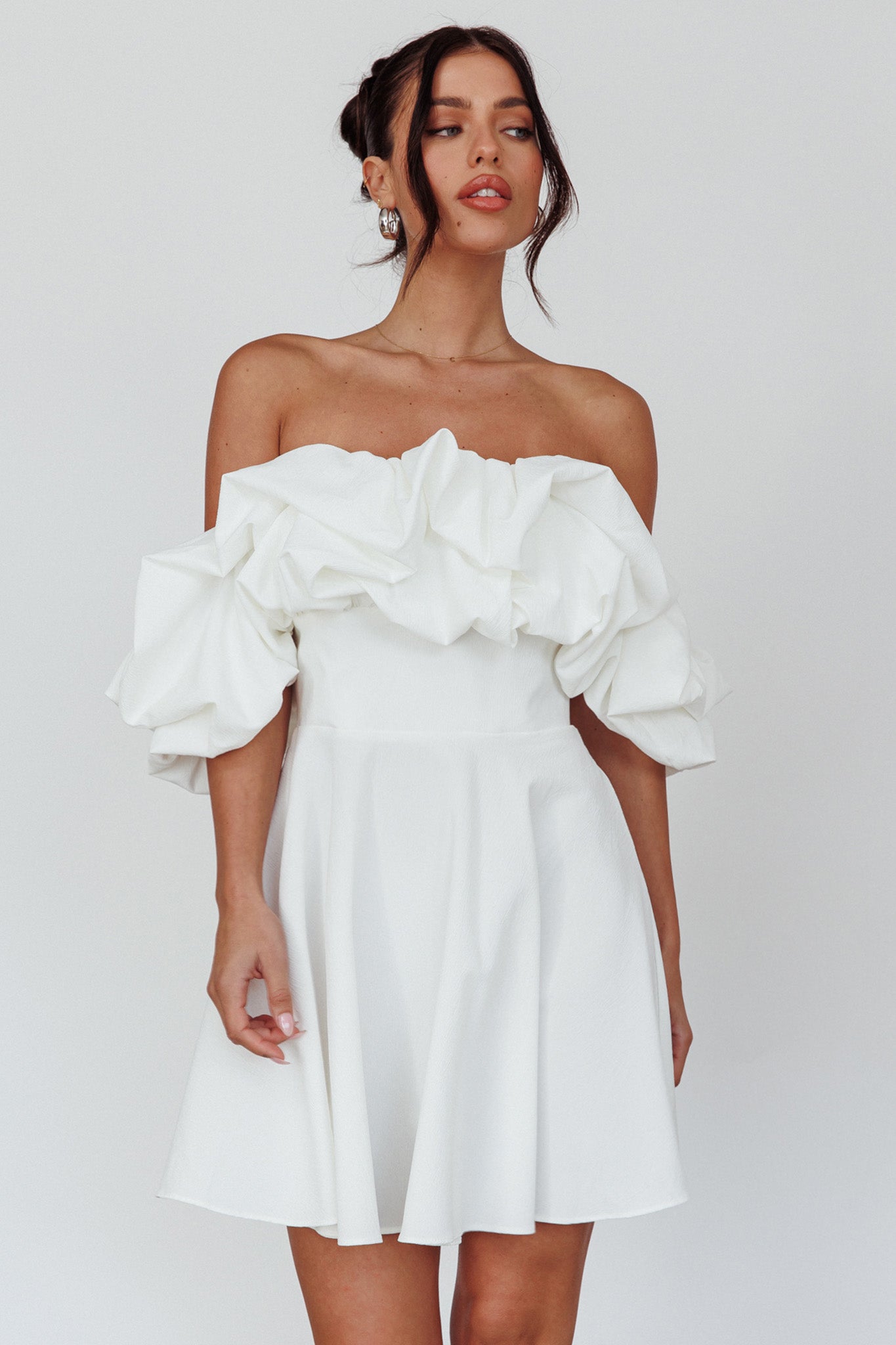 Kailynn Off-Shoulder A-Line Mini Dress