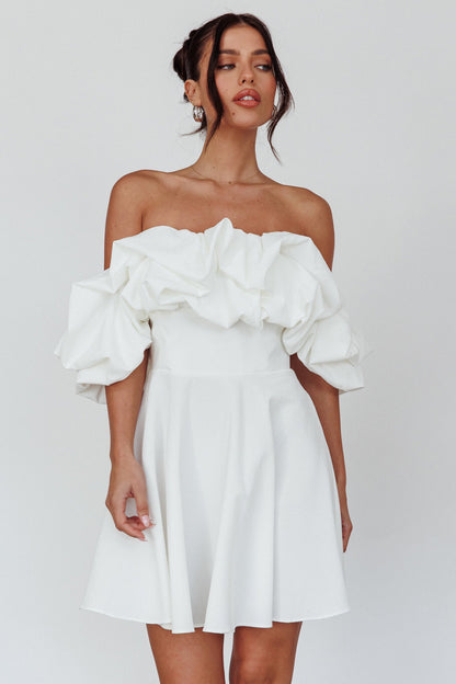 Kailynn Off-Shoulder A-Line Mini Dress