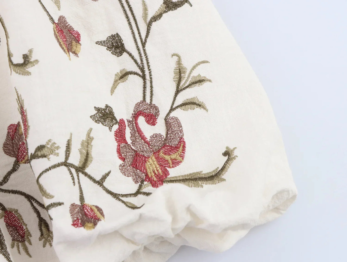 Vivienne Cotton Embroidered Mini Dress