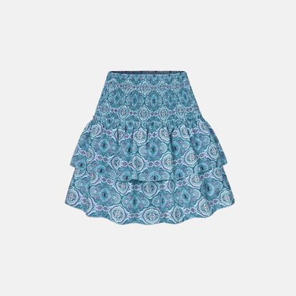Sage Ruffle Mini Skirt Mini Dress