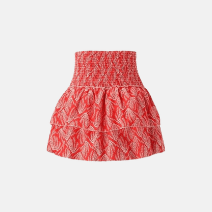 Sage Ruffle Mini Skirt Mini Dress
