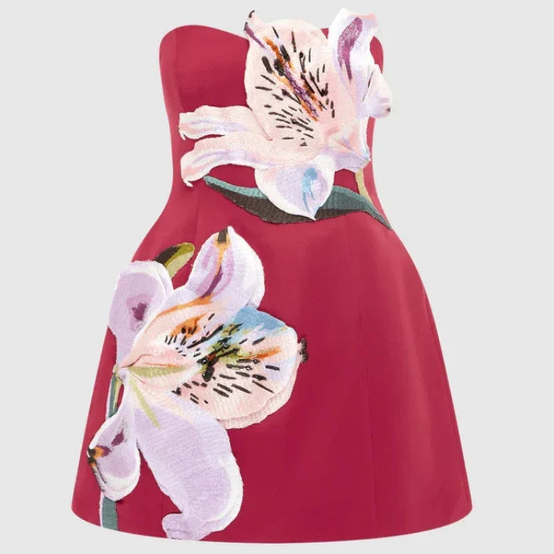 Margot Floral Hollowout Cocktail Dress