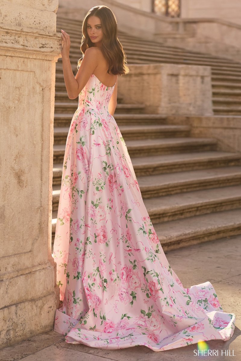 Isabelle Floral Print Prom Dress