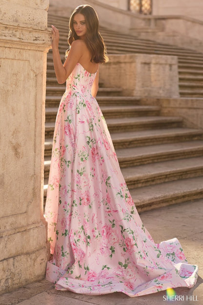 Isabelle Floral Print Prom Dress