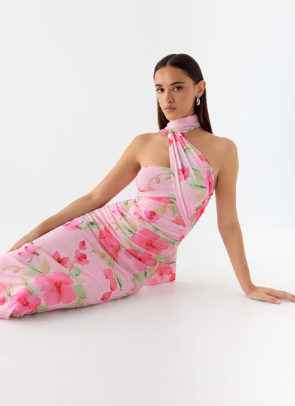 Songbird Sunburst Floral Maxi Dress