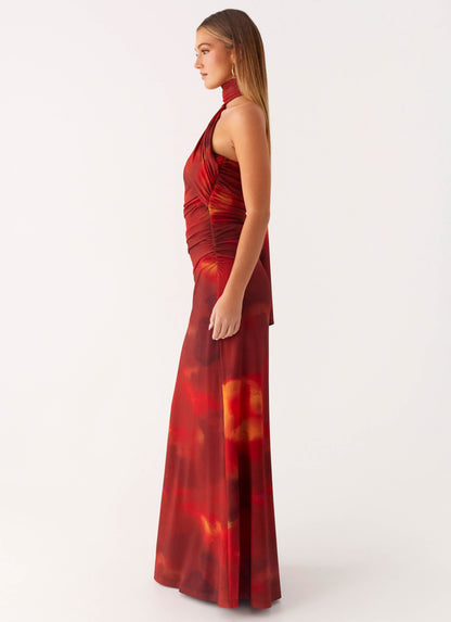 Songbird Sunburst Floral Maxi Dress