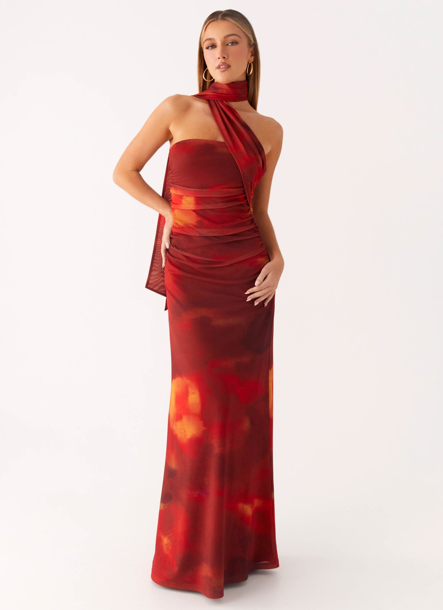 Songbird Sunburst Floral Maxi Dress