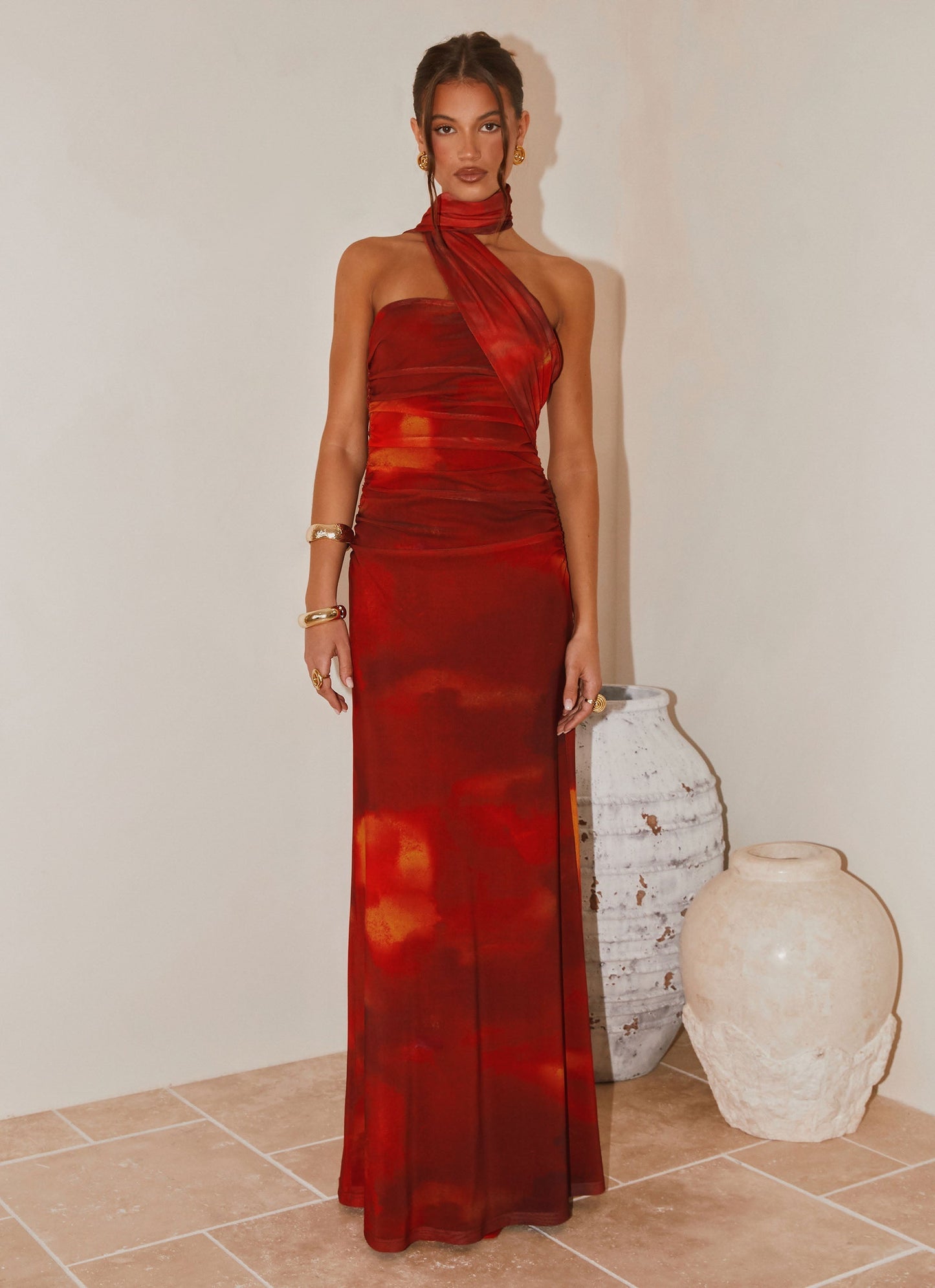 Songbird Sunburst Floral Maxi Dress
