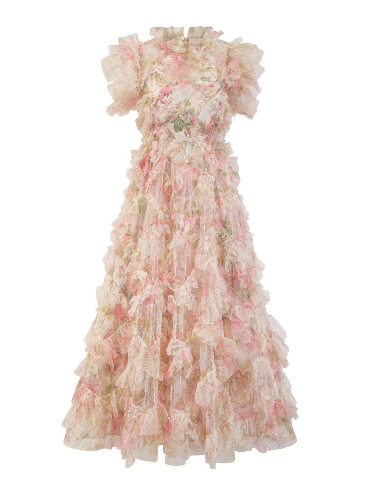 Evangeline Floral Tulle Bridesmaid Dress