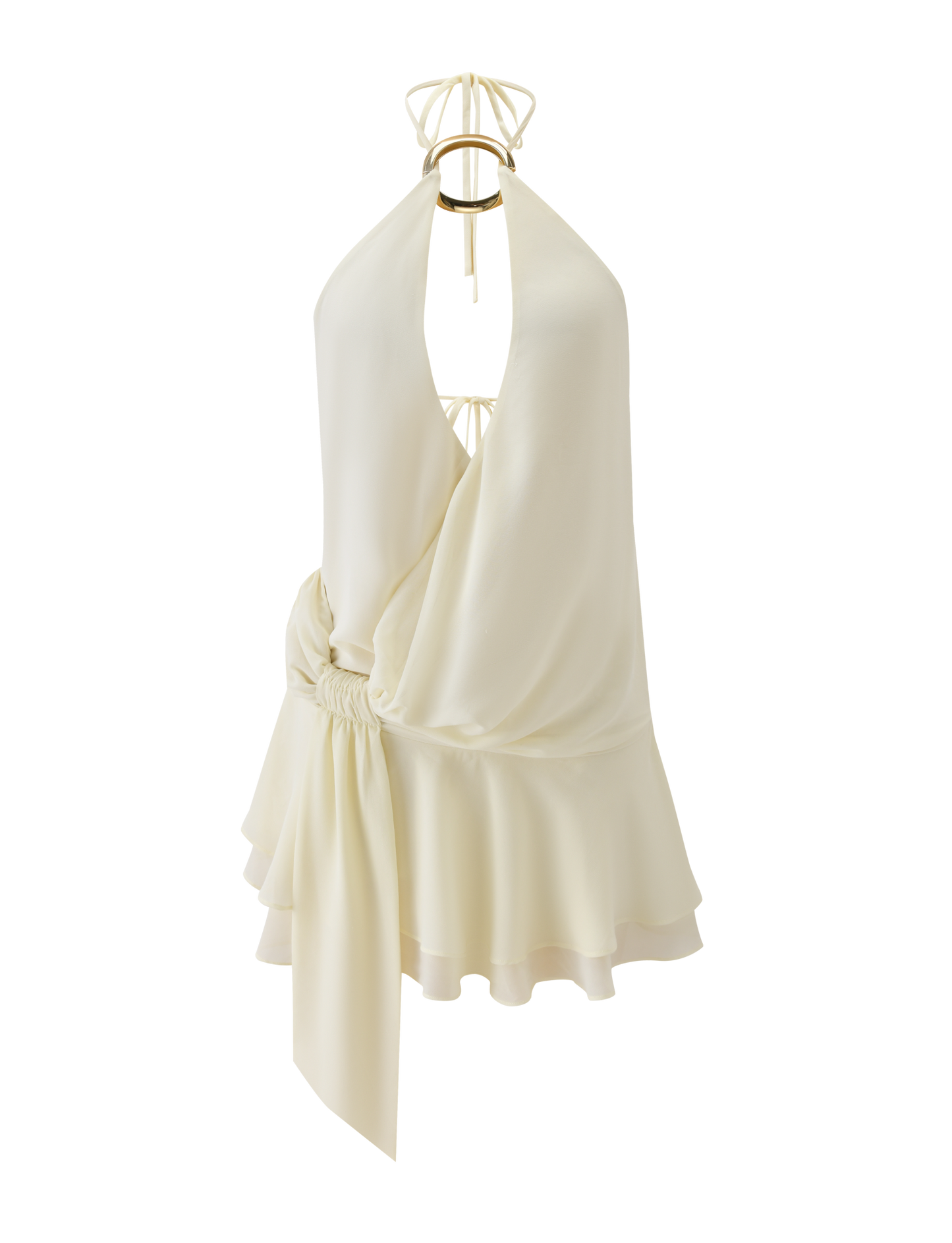 Margot Linen Mini Dress in Ivory