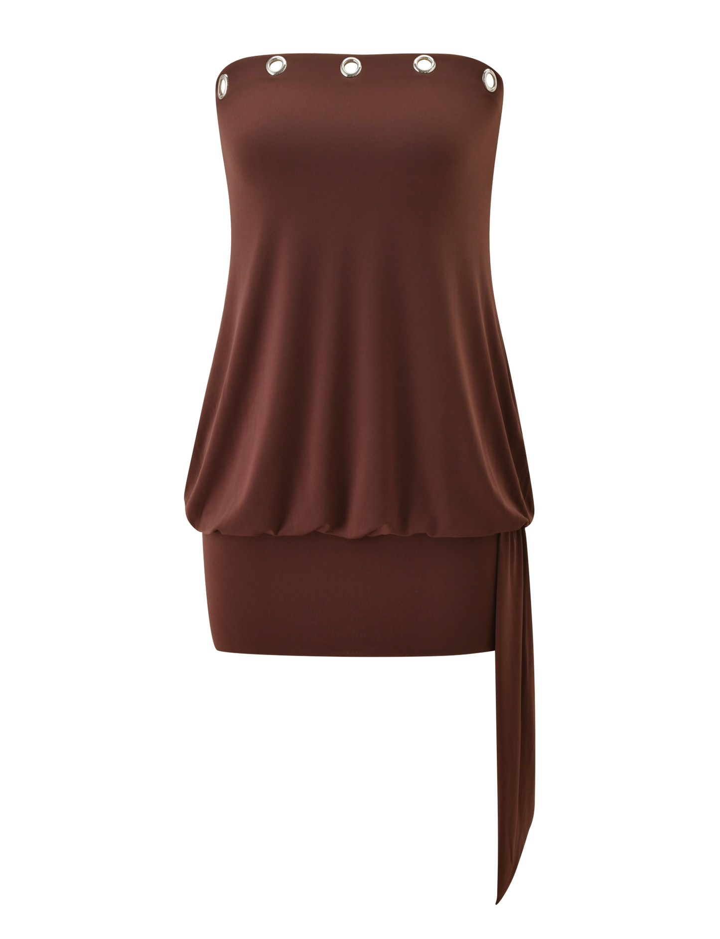 Ravenna Chocolate Silk Dress
