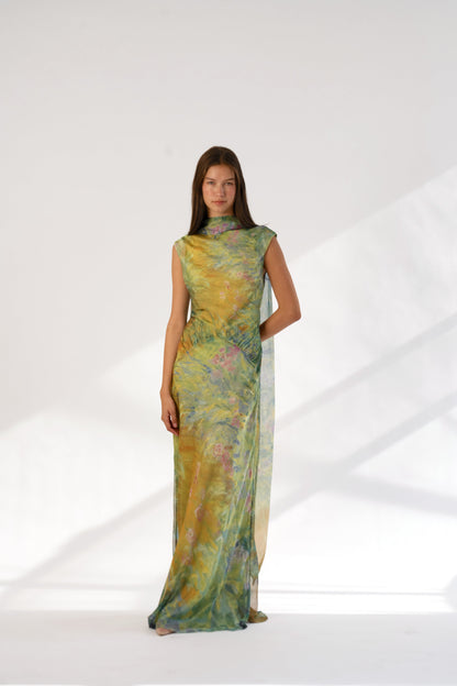 Iris Silk Maxi Dress